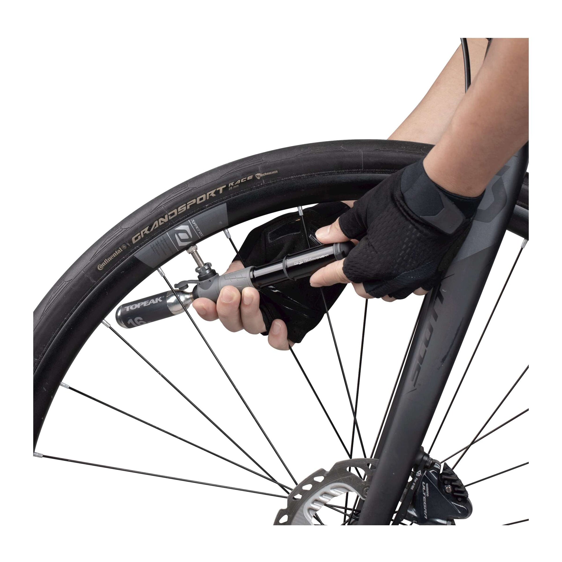 Mini pompe Topeak Hybrid Rocket HP Mini noir