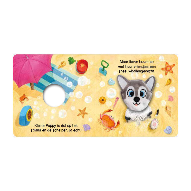 Rebo éditeurs petit chiot - livre de marionnettes à doigts