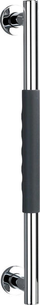 Wenko poignée murale secura 50 cm en acier inoxydable avec poignée antidérapante soft touch - poignée de sécurité - support mural - poignée de bain - capacité de charge max. 120 kg - testé, inspecté et certifié TüV