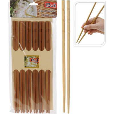 Excellentes baguettes d'articles ménagers baguettes en bambou 12 paires