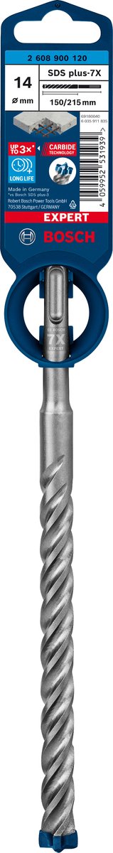 Bosch expert sds plus-7x marteau perforateur 14 x 150 x 215 mm