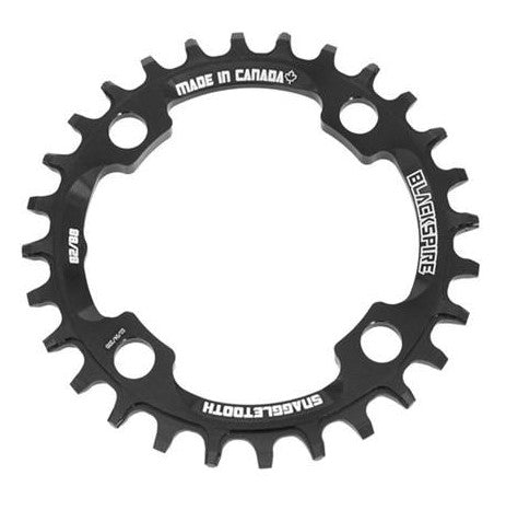 Plateau blackspire aluminium 36 dents 104mm noir