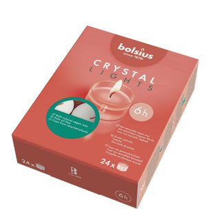Bolsius Tealight Clear Cup 6u Box 24