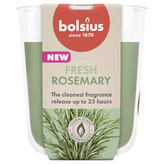 Verre parfumé Bolsius 80 73 vraies senteurs romarin | 3 pièces