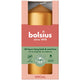 Bougie pilier Bolsius 120 58 orange doré métallisé | 6 pièces