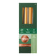 Bougies gothiques 245 24 4x orange doré métallique