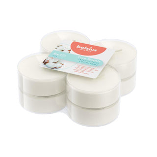 Bolsius Maxilichten True parfum coton frais 8 pièces 8 heures