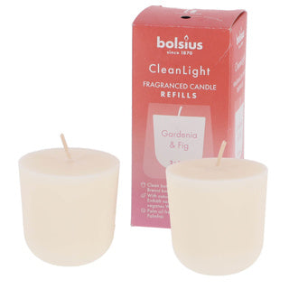Bolsius Recharge Clean Light Pack 2 Gardenia Fig