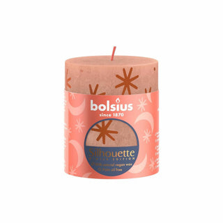 BOLSIUS STUT CANDLE RUSTIC 8 X 6,8 cm Caramel crémeux avec imprimé