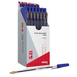 Stylo à bille niceday sbm1.0 bleu 0,4 mm 50 pièces
