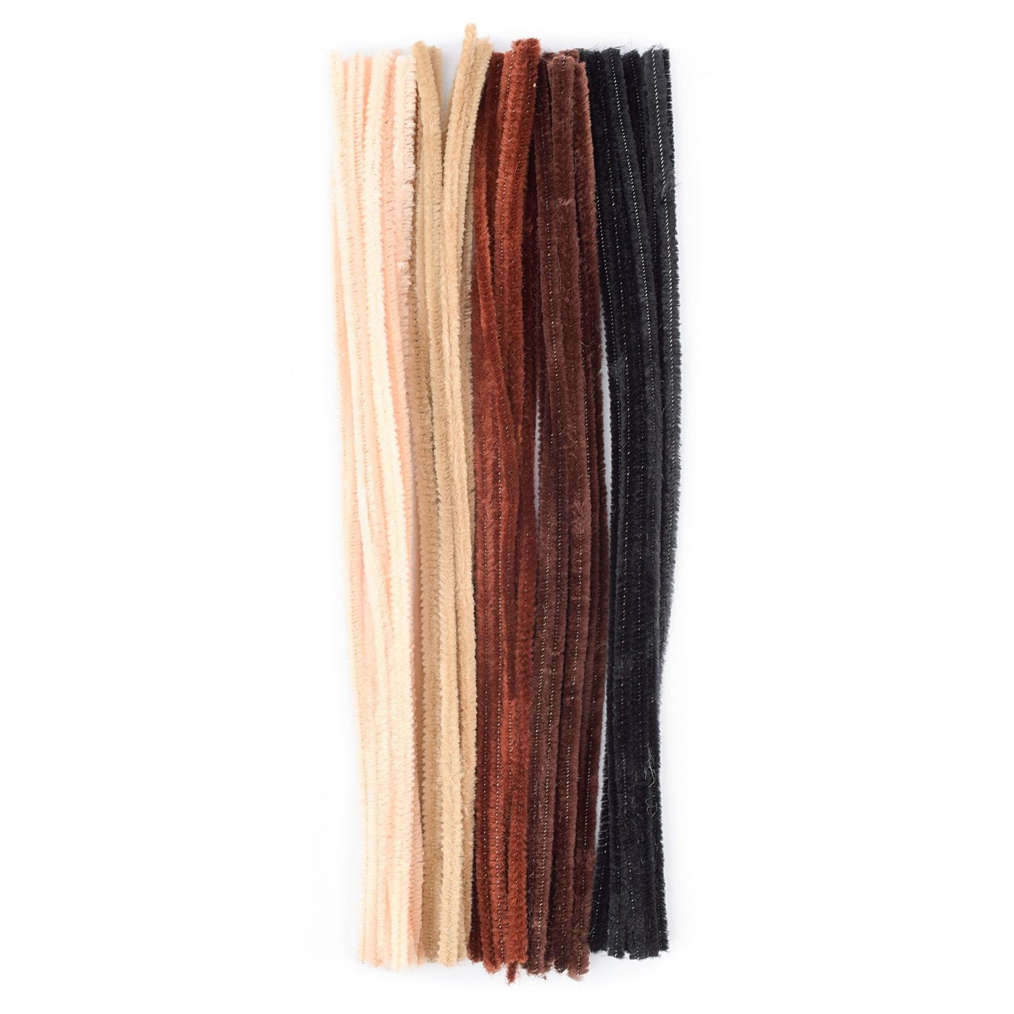 Vaessen creative • fils chenille 6mm 50 pcs. 30cm marron