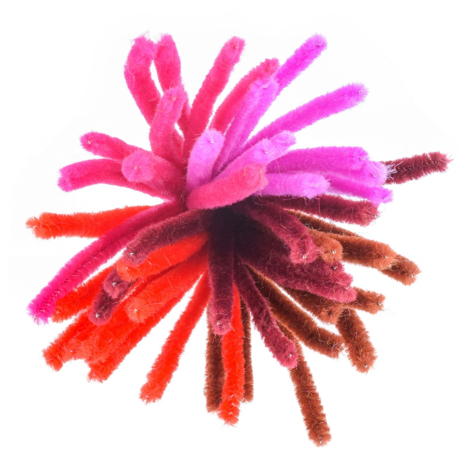 Vaessen creative • fils chenille 6mm 50 pcs. 30cm rouge