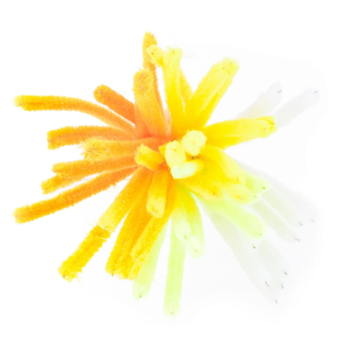 Vaessen creative • fils chenille 6mm 50 pcs. 30cm jaune