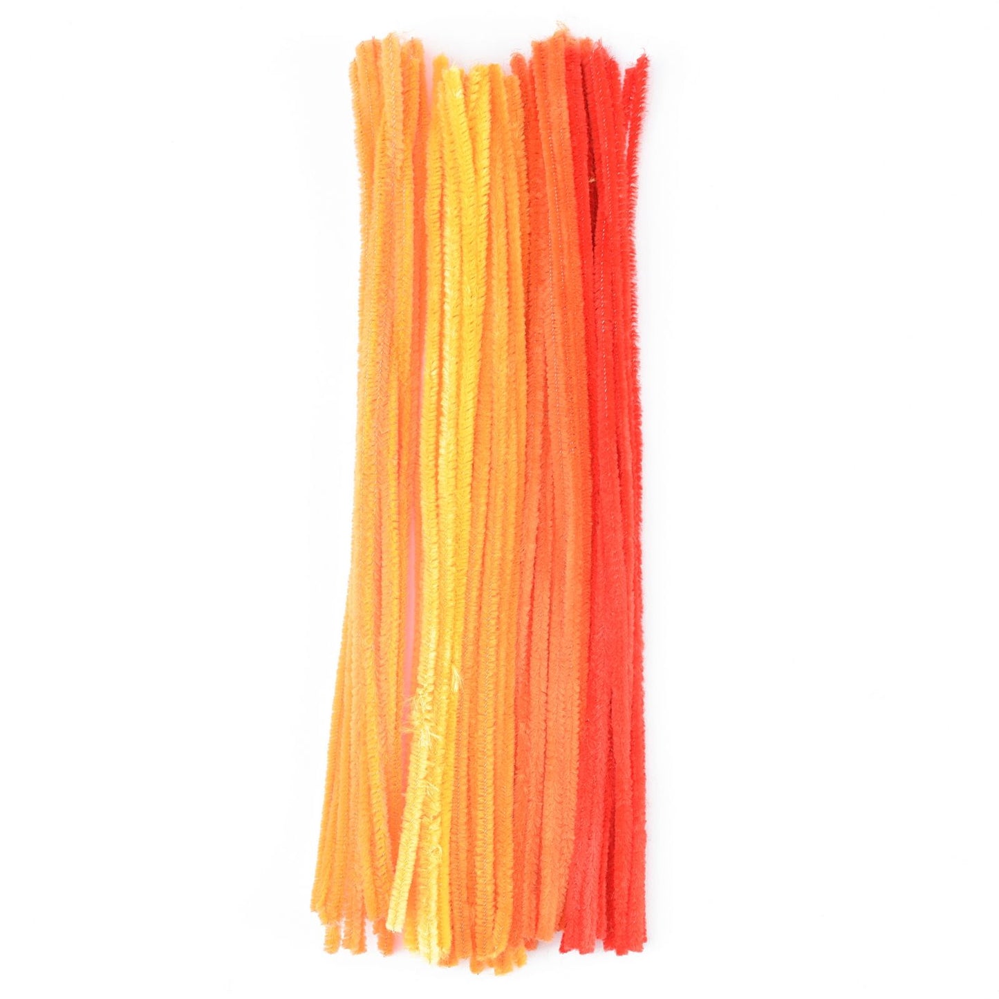 Vaessen creative • fils chenille 6mm 50 pcs. 30 cm oranges