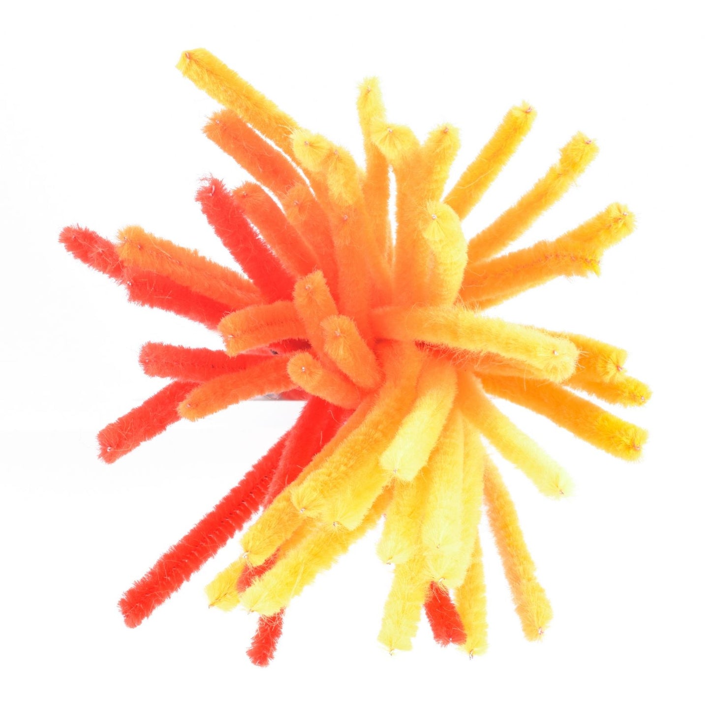 Vaessen creative • fils chenille 6mm 50 pcs. 30 cm oranges