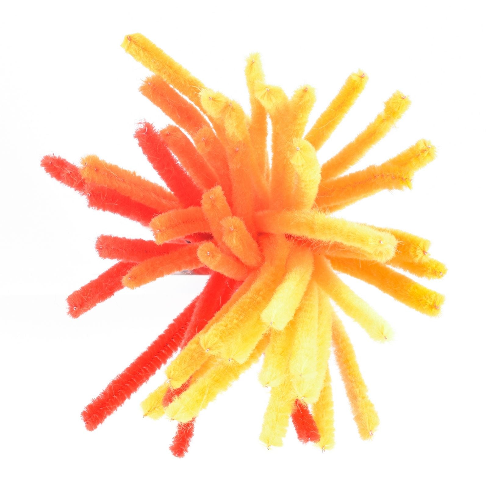Vaessen creative • fils chenille 6mm 50 pcs. 30 cm oranges