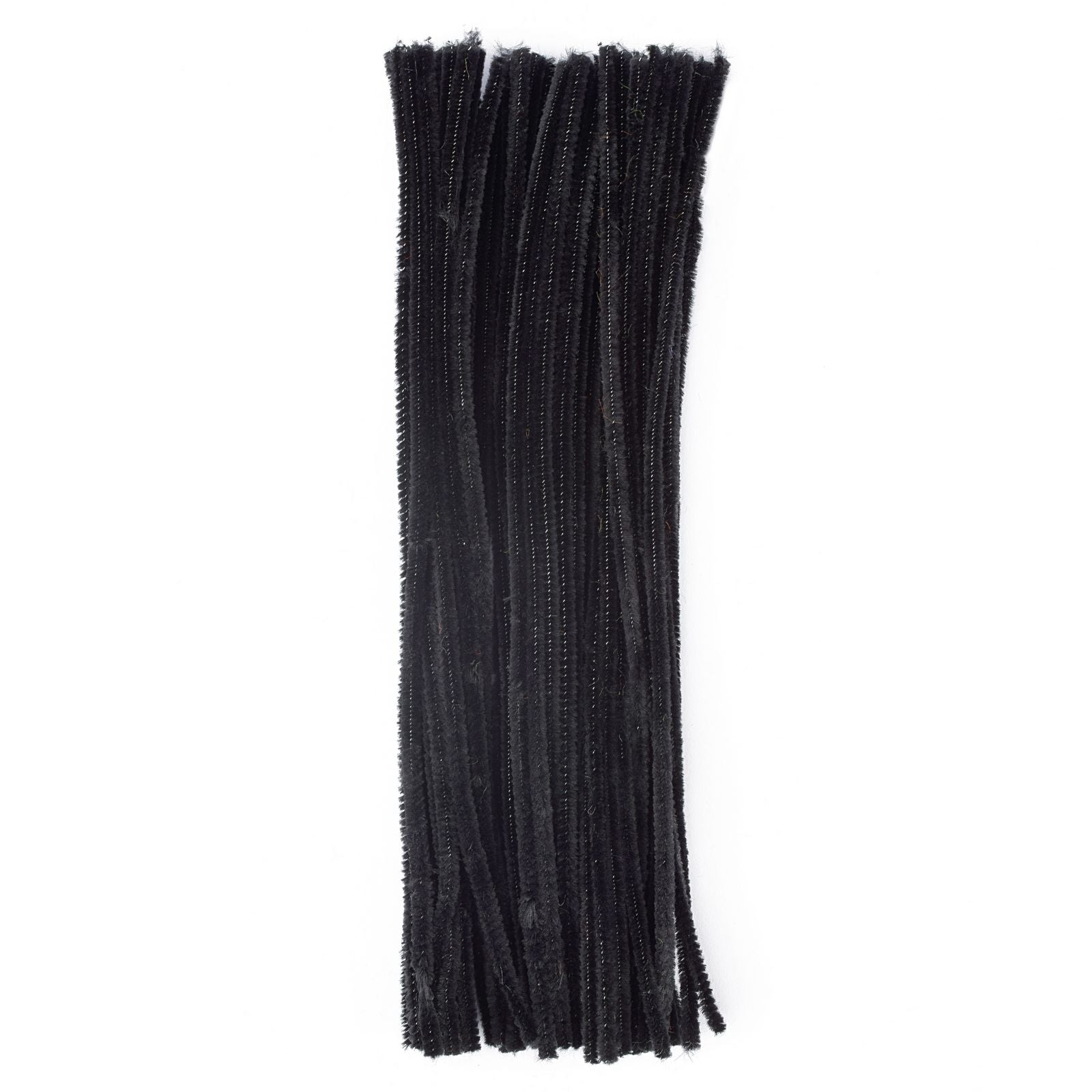 Vaessen creative • fils chenille 6mm 50 pcs. 30 cm noir
