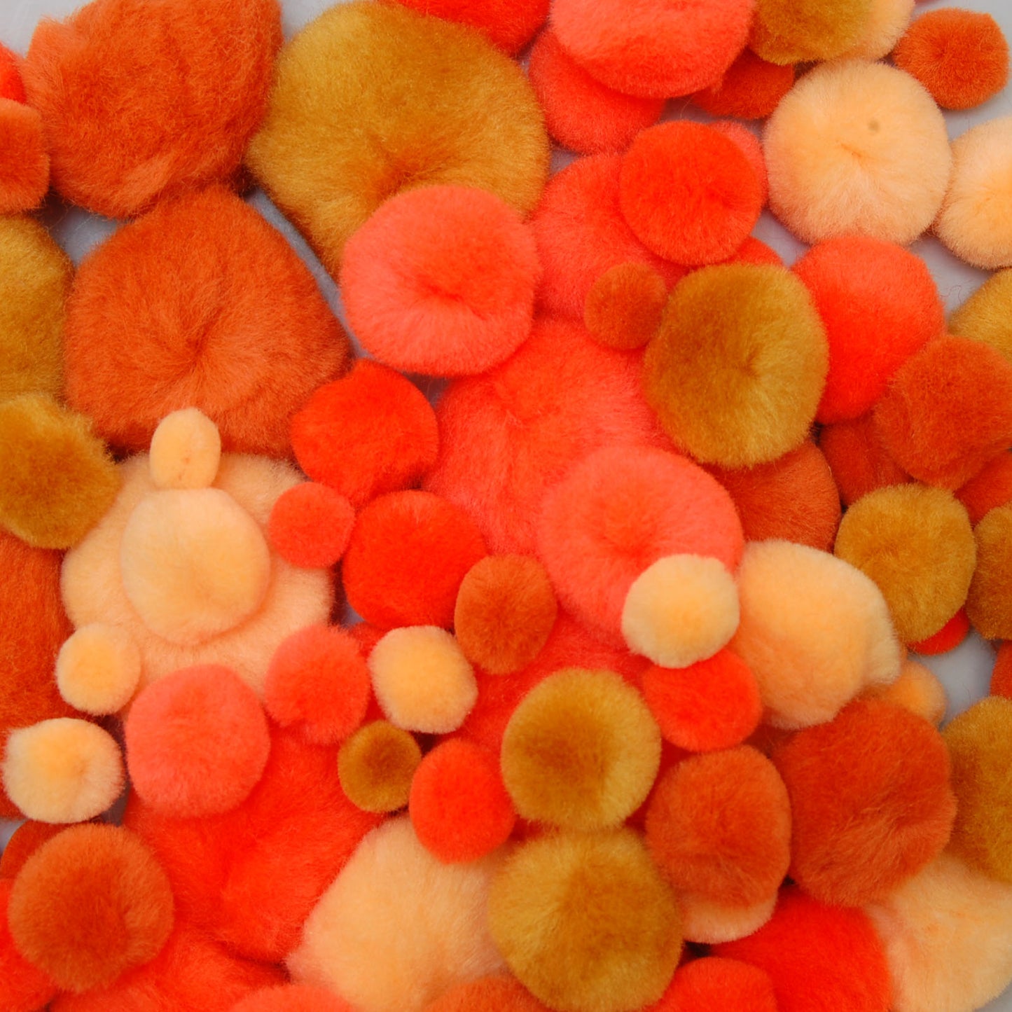 Vaessen creative • pompons 10-40mm 100pcs orange