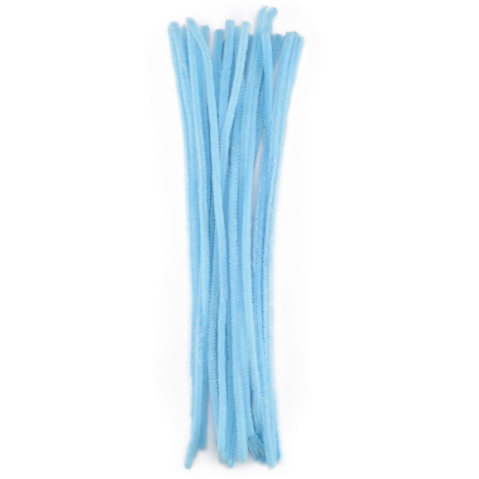 Vaessen creative • fils chenille 6mm 25 pcs. 30 cm bleu clair