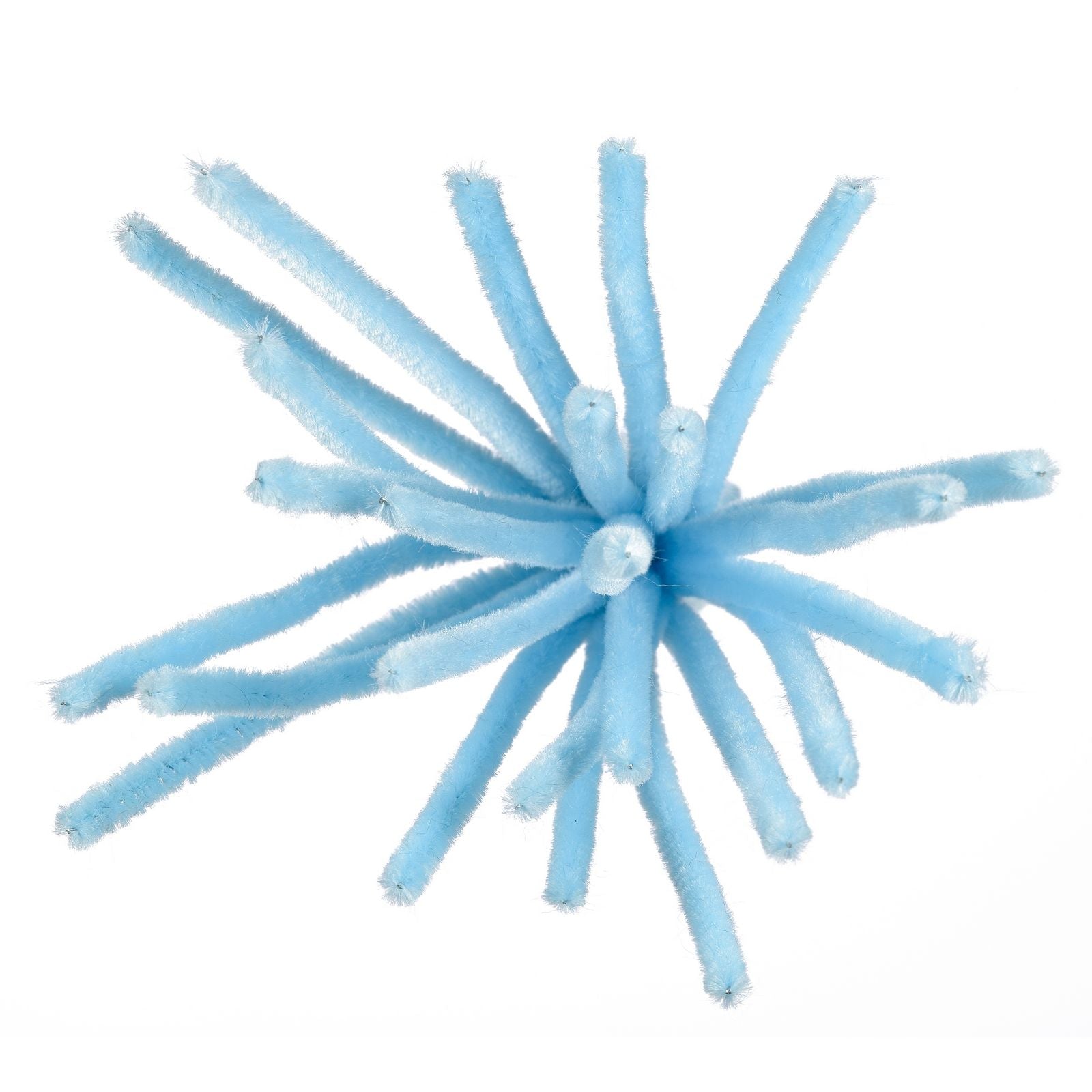 Vaessen creative • fils chenille 6mm 25 pcs. 30 cm bleu clair