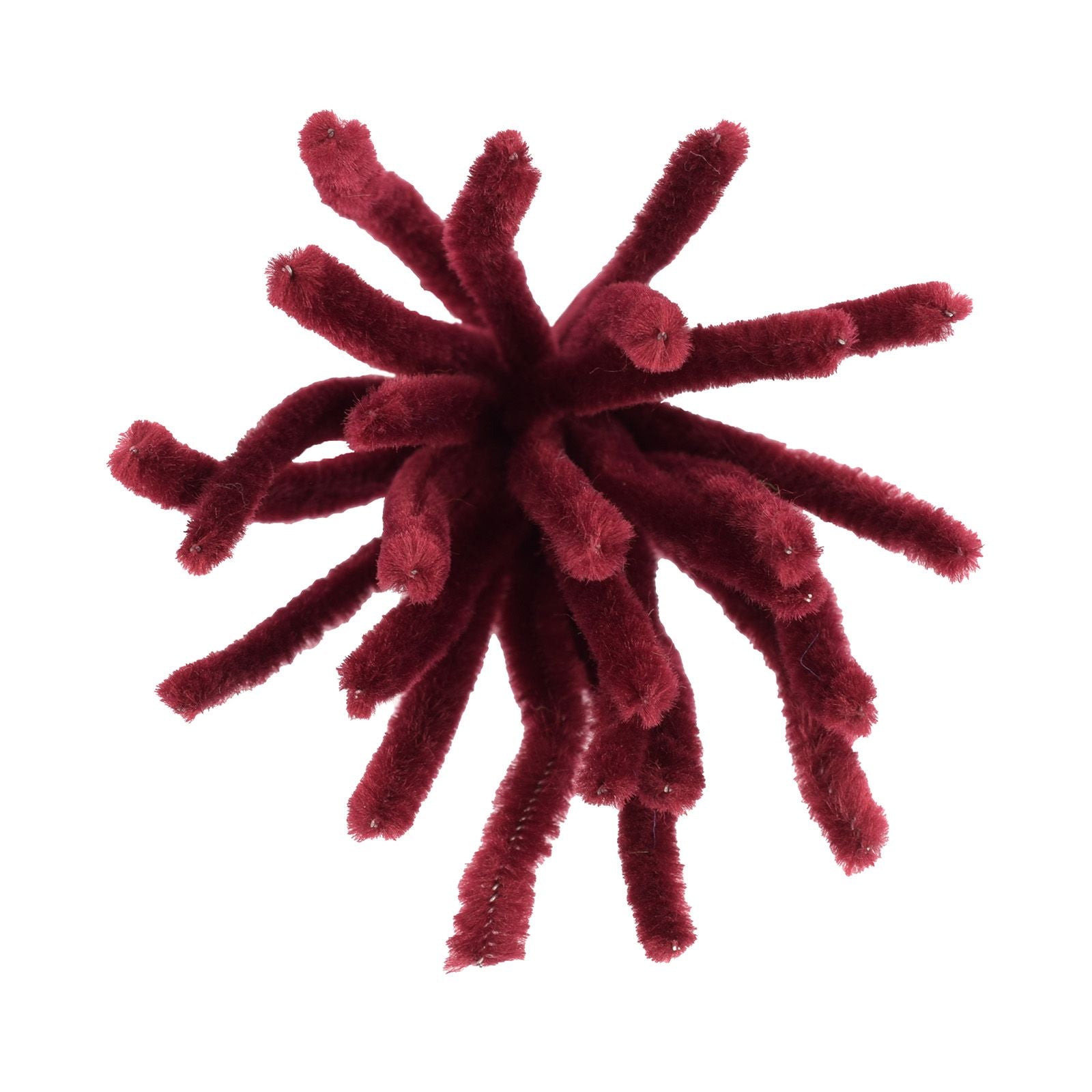 Vaessen creative • fils chenille 6mm 25 pcs. 30cm rouge bordeaux