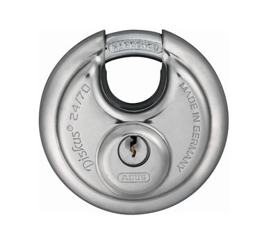 Abus Discus 24 70 Cadenas - Argent, serrure à clé, 7cm