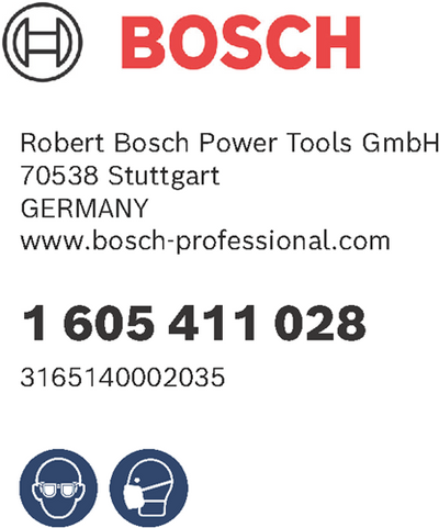 Bosch accessoires sacs à poussière pour pks 40, gex 150 ace, pss 23 a, gss 16 a, psf 22 a, guf 422 a 1st - 1605411028