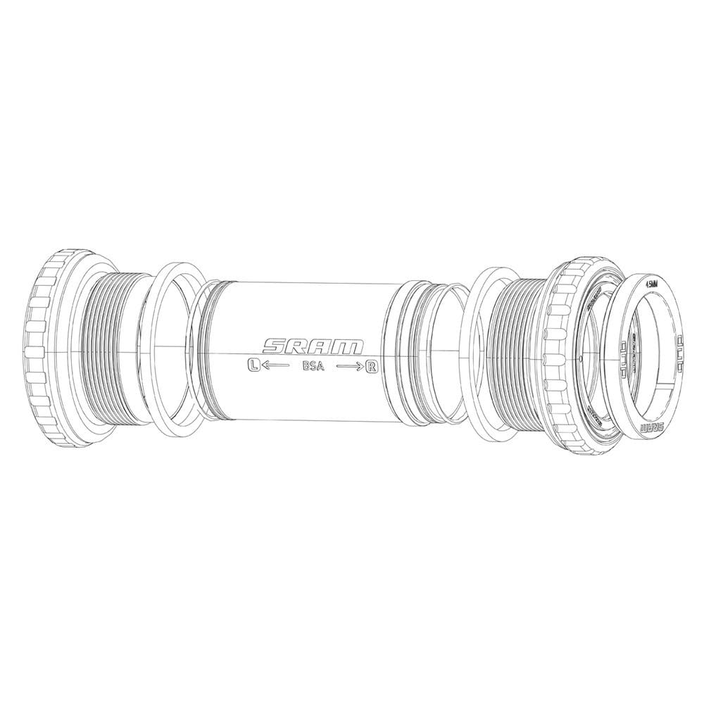 Kit d'espaceur SRAM Dub Dub Mtb Road V3