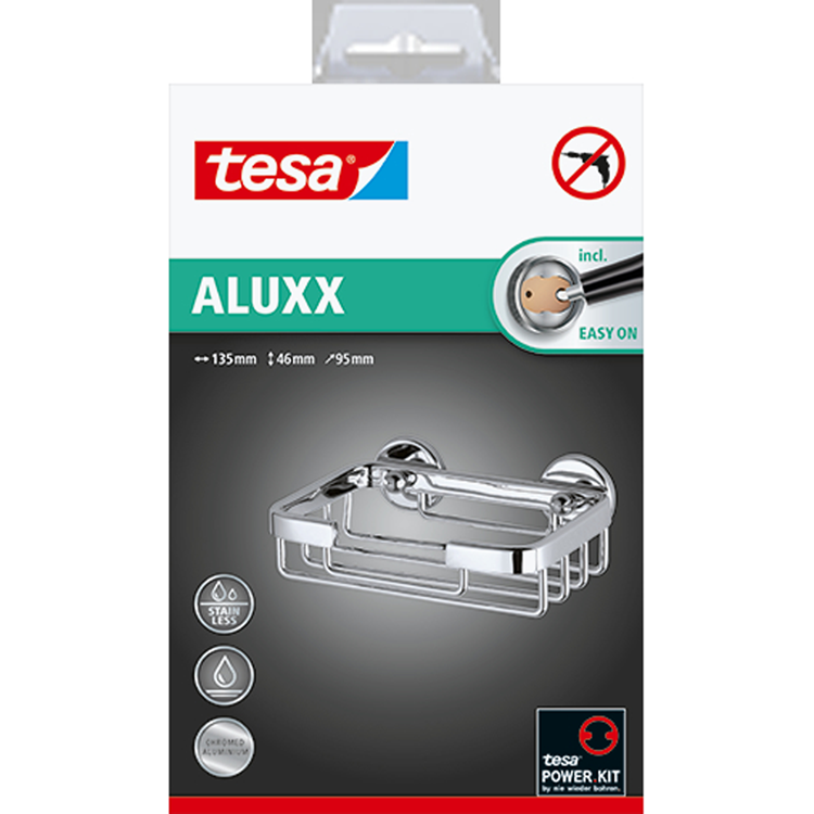 Tesa 1066808 - panier à savon aluxx | 2 pièces