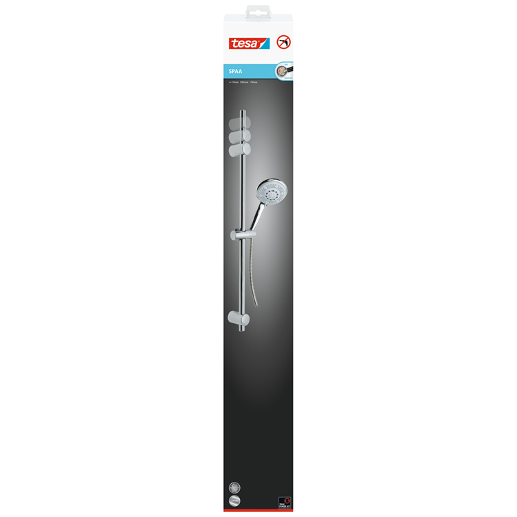 Tesa 1066811 - barre de douche spa avec pomme | 1 pièce
