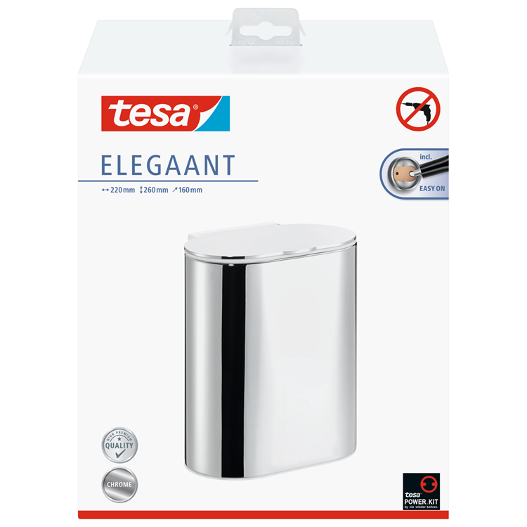 Tesa 1066812 - poubelle cosmétique élégante | 1 pièce