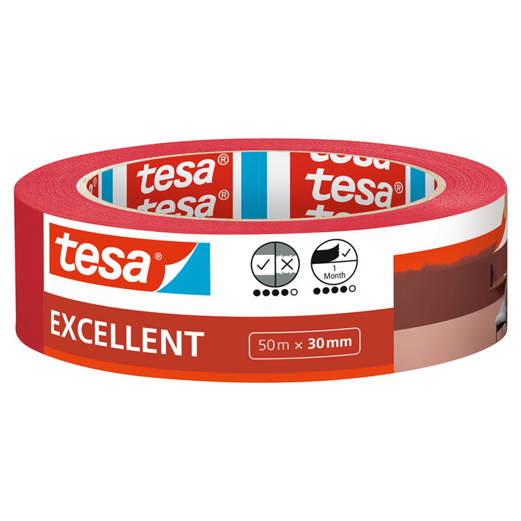 Tesa 1067555 - ruban de peintre excellent 50 mètres 30 mm | 10 pièces