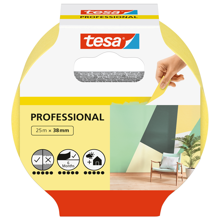 Tesa 1039441 - ruban de masquage ind.25mx38mm | 8 pièces