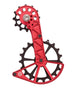 Cage de dérailleur à billes kolossos oversized r7000 r7100 rouge