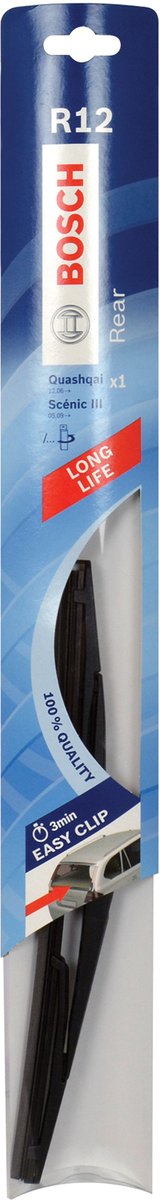 Bosch balai d'essuie-glace r12 300 mm caoutchouc noir