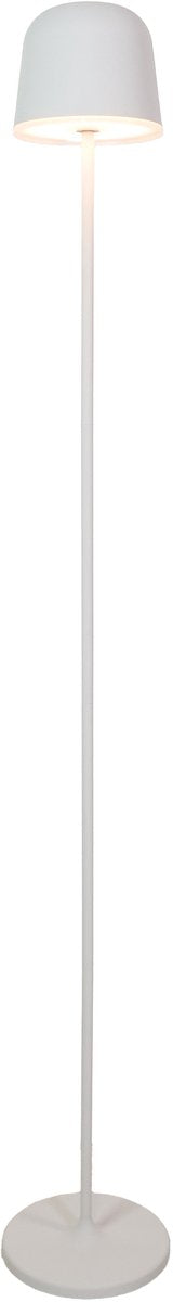 Lampe sur pied Eglo waya-l pour intérieur et extérieur - rechargeable (jusqu'à 47 heures de lumière) - 140 cm - gris blanc - sans fil - dimmable