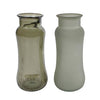 Vase Redondo Green et Matt Green Glass