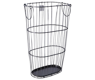 Panier Jill Gray Metal 17x28x43cm