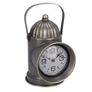 Clock Lantern Brass Metal 13.5x19x26.5 cm