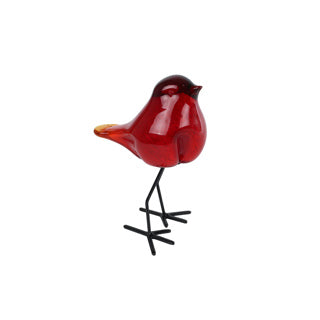 No brand sculpture oiseau sur pied 11,5x8,5x15,5cm | 2 pièces