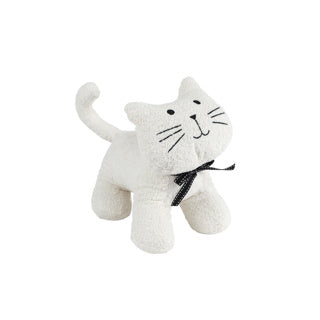 Autres marques butée de porte peluche chat 25x15x24 cm blanc