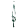 Dans la collection d'humeur, porte-pot macrame vert foncé 110 cm