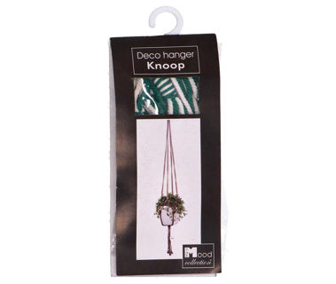 Dans la collection Mood Collection Flowerpot Holder Macrame blanc vert foncé 110 cm