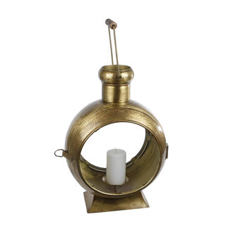 Lantern Berend Antique Gold Glass Metal 33x23x46cm
