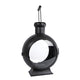 Lantern Berend Metal en verre noir antique