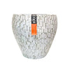 Pots de fleurs blancs 39 cm Ensemble de 2 Capi Europe