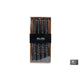 No brand bougie de table twist noir 4 heures 4 pièces 2x2x20cm | 12 pièces