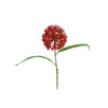 Fleur artificielle boule d'allium orange pe 55cm | 2 pièces