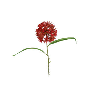 Fleur artificielle boule d'allium orange pe 55cm | 2 pièces