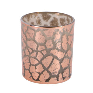 Divers PMTD Windlicht Desiree Giraffrint Rose 8 cm